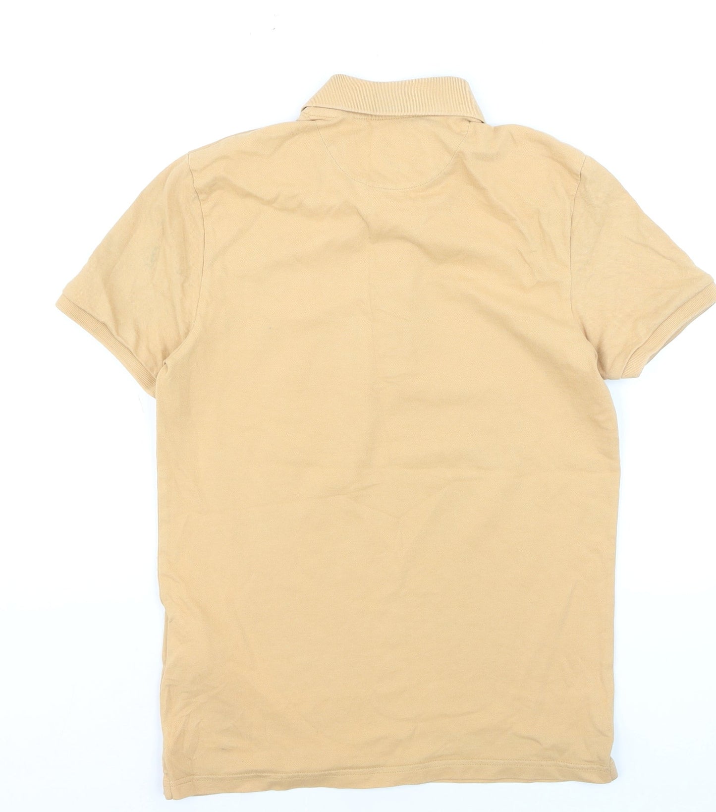 Lyle & Scott Men's Beige Organic Cotton Polo Shirt XS