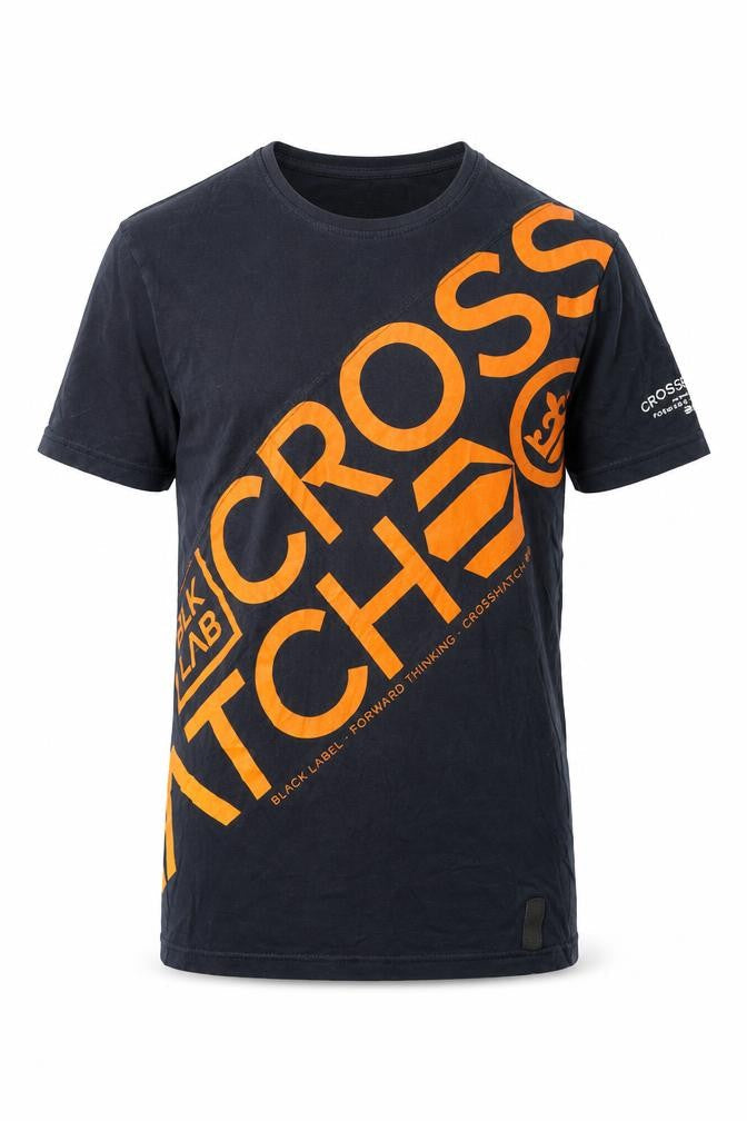 Crosshatch Men's Black Graphic Print T-Shirt Size S