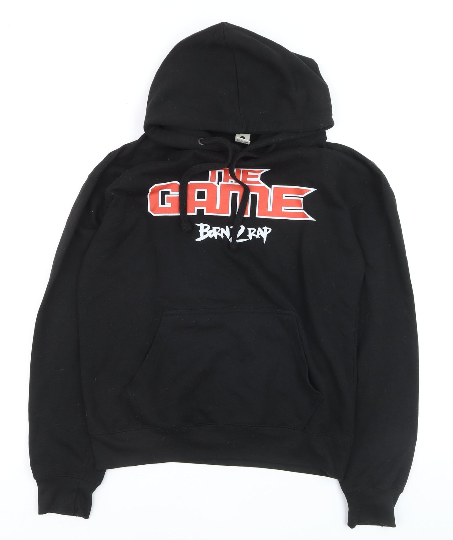 Club Classic Men's Black Born 2 Rap Pullover Hoodie M Graphic Print