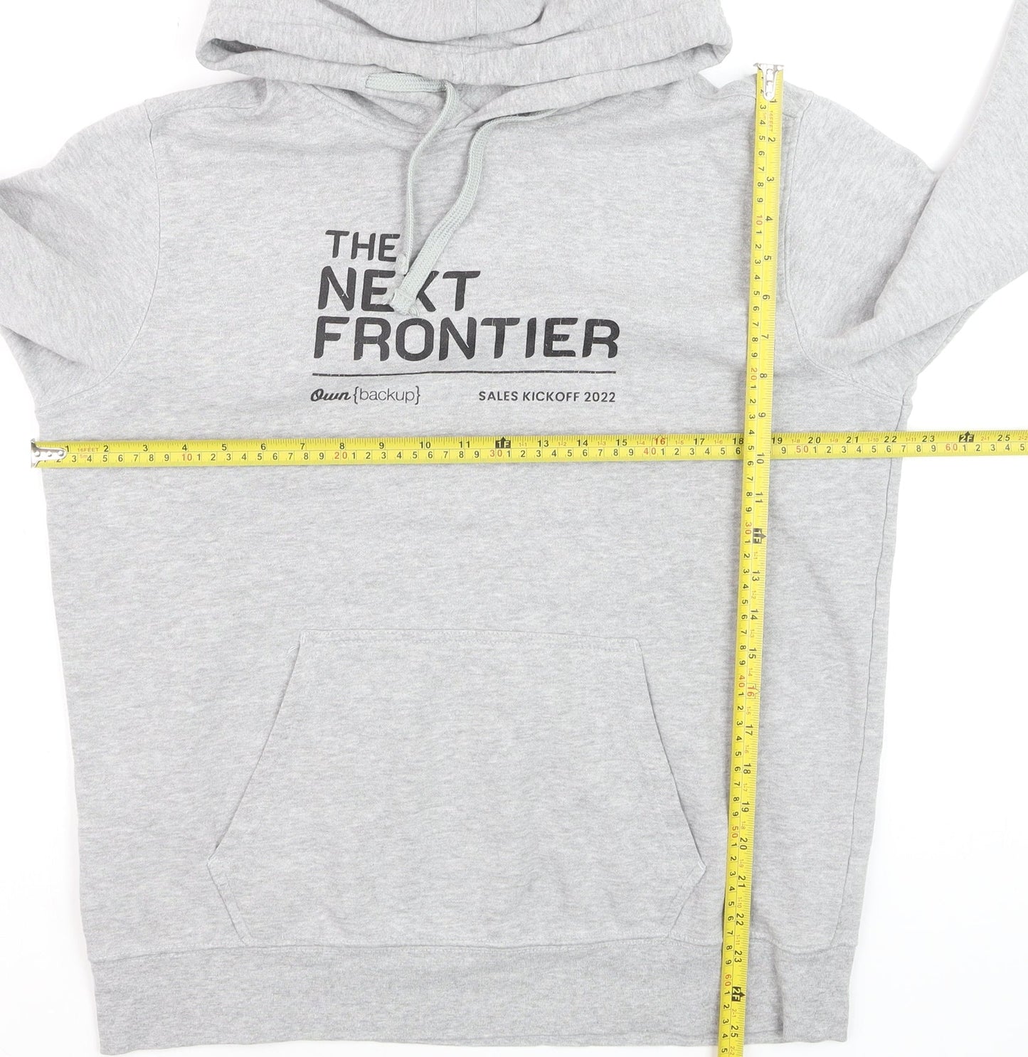 The North Face Men’s Grey Pullover Hoodie M Fleece Cotton Blend