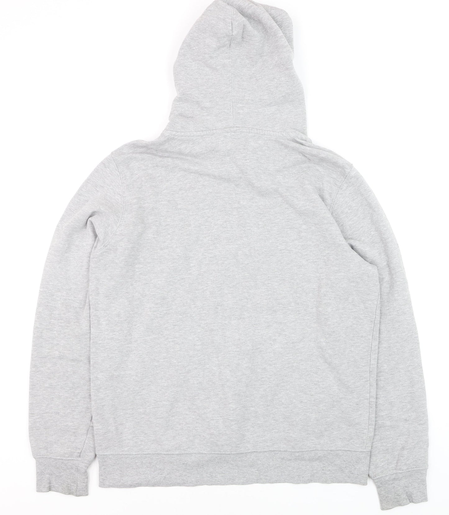 The North Face Men’s Grey Pullover Hoodie M Fleece Cotton Blend