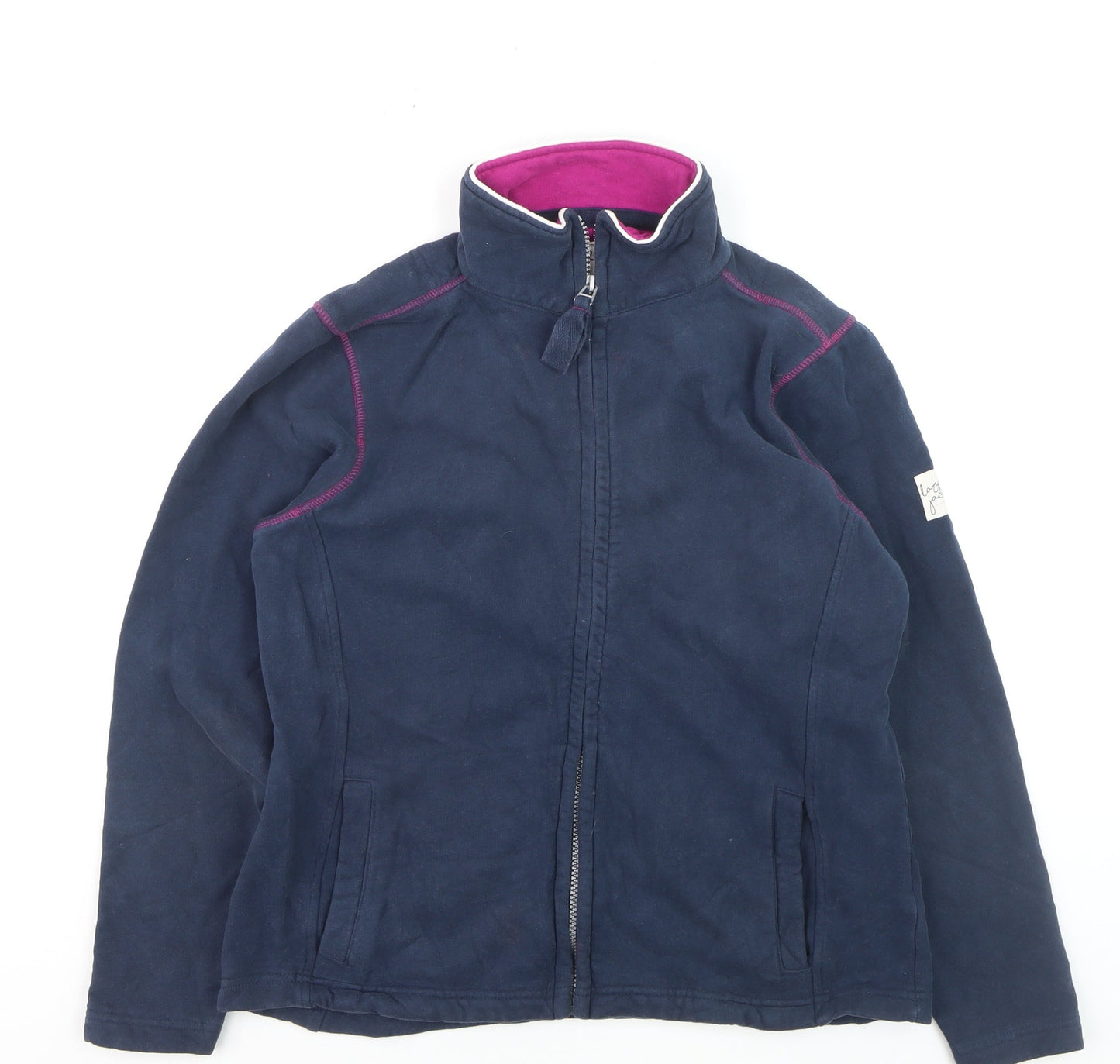 Lazy Jacks Women’s Blue Cotton Zip Jacket Size 10