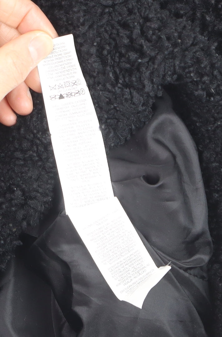 Primark Women’s Black L Bomber Jacket Fleece Full Zip Casual