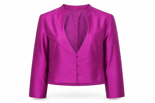 Condici Women's Purple Silk Long Sleeve Wrap Blouse Size 18