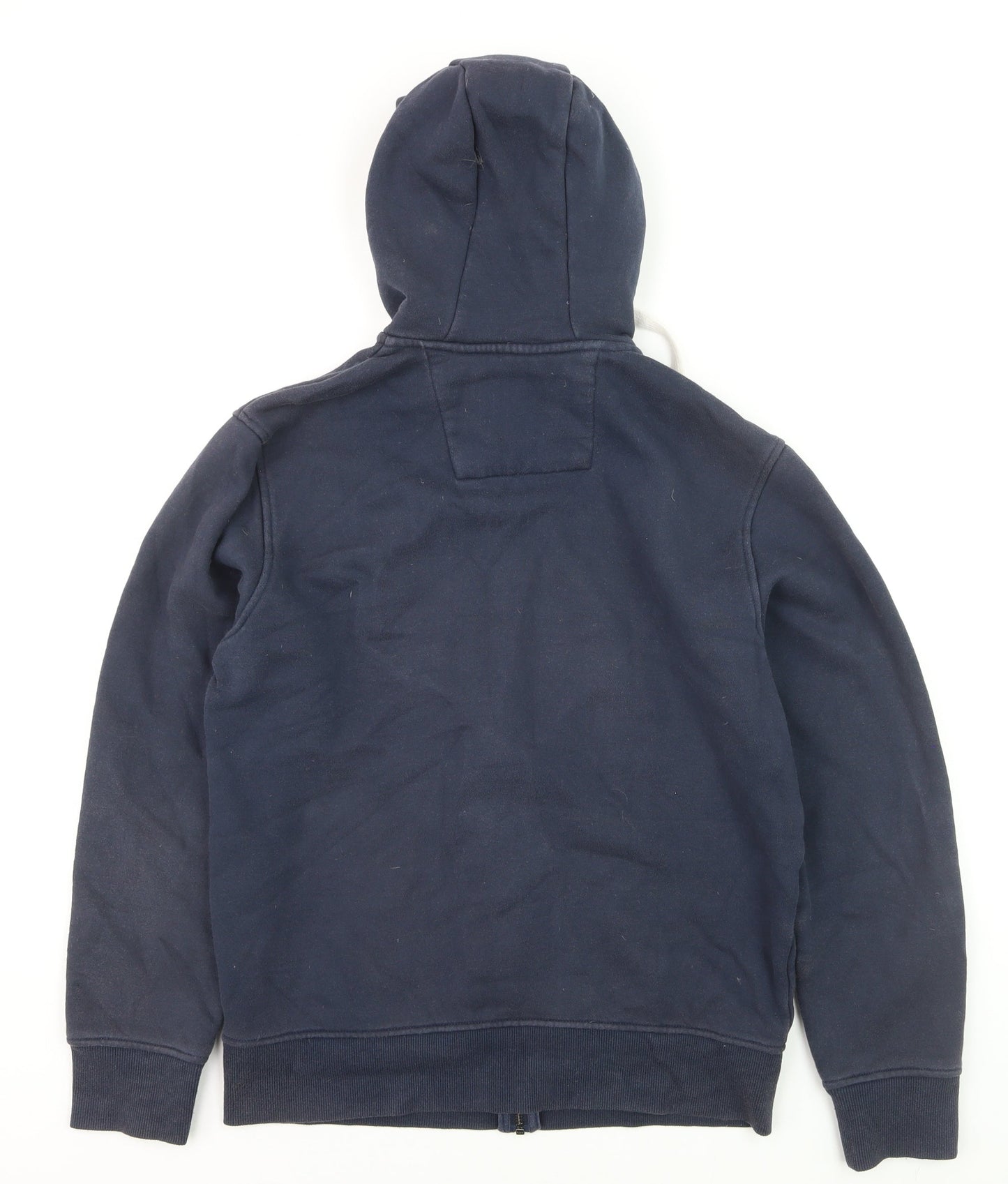 Crew Clothing Company Men's Blue Full Zip Hoodie Size S