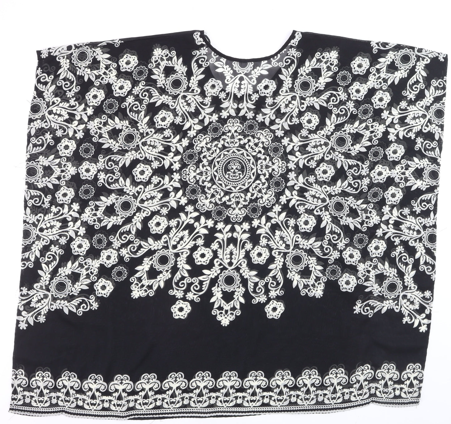 St. Bernard for Dunnes Women’s Black Floral Tunic Blouse Size L