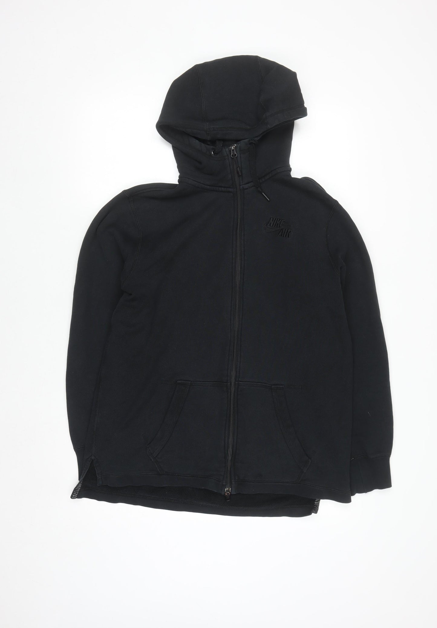 Nike Men's Black Full Zip Hoodie Size M Cotton Sportswear