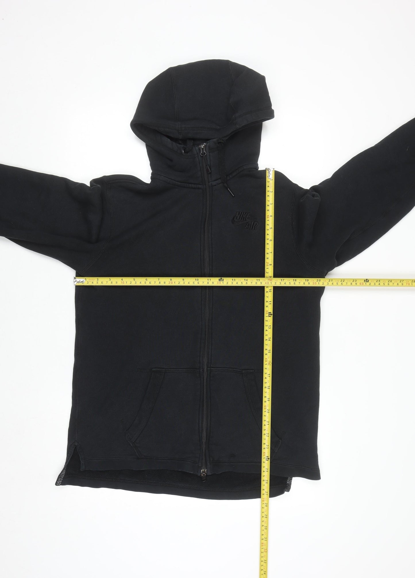 Nike Men's Black Full Zip Hoodie Size M Cotton Sportswear