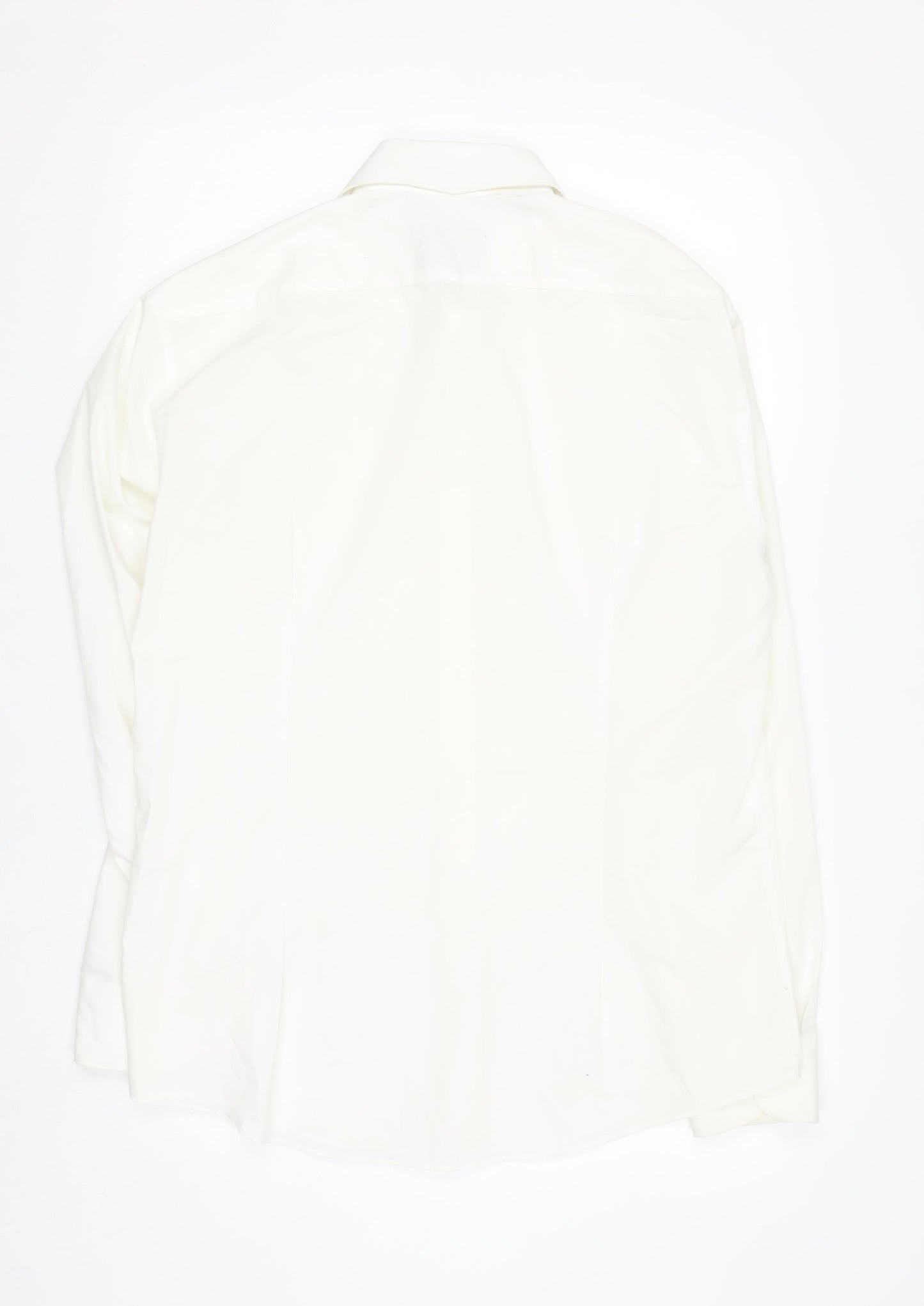 Conran Luxury Collection Men's White 16 Collar Contemporary Fit Shirt