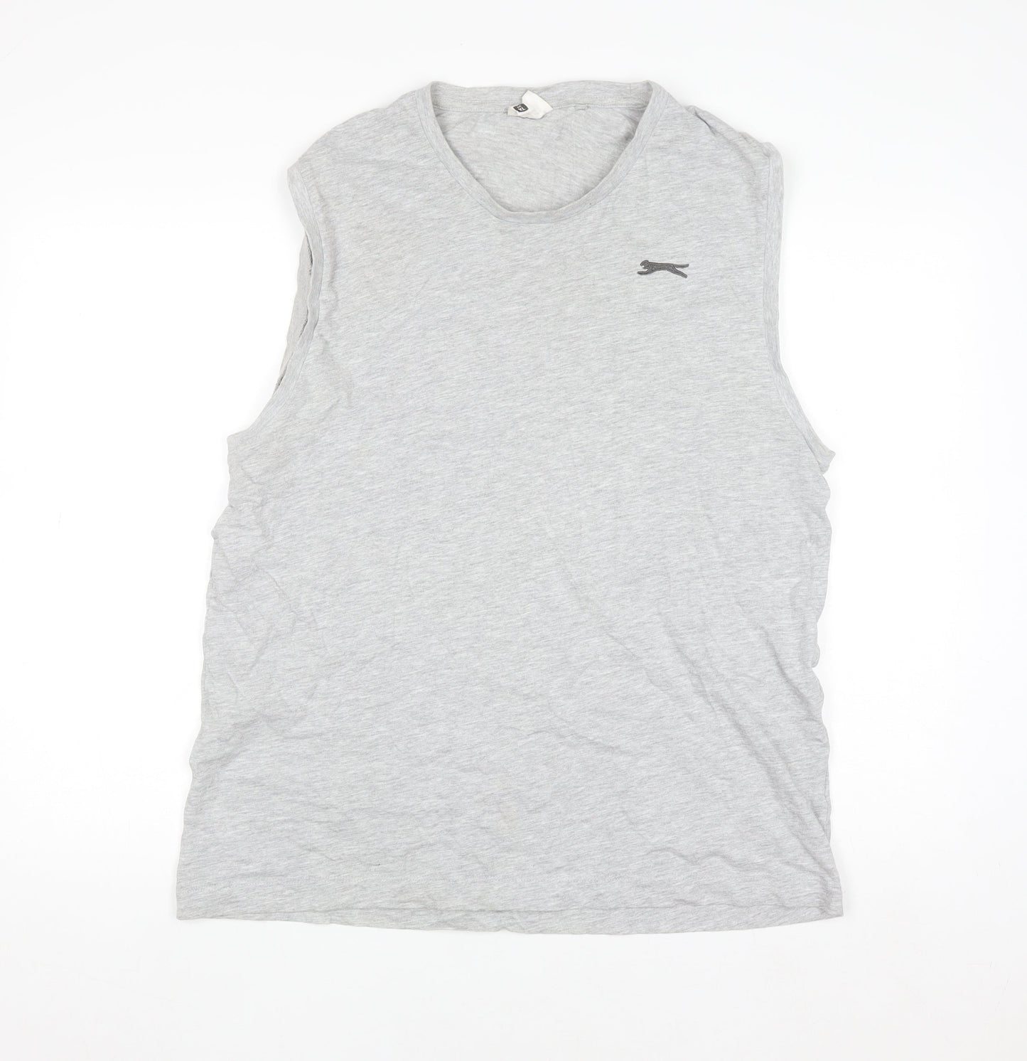 Slazenger Men's Grey Sleeveless Cotton Viscose Athletic Top XL