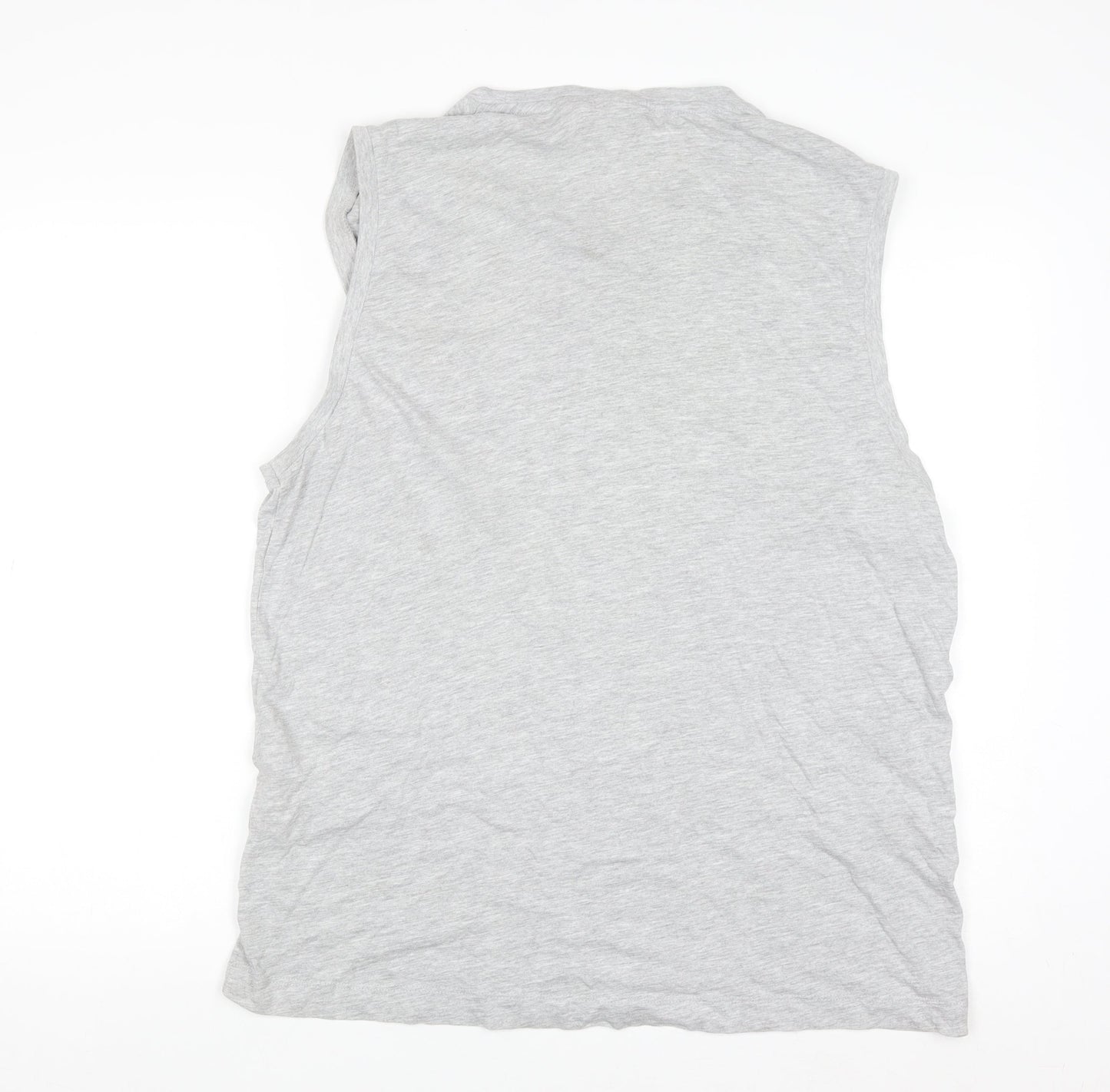 Slazenger Men's Grey Sleeveless Cotton Viscose Athletic Top XL