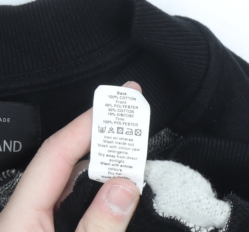 River Island Men's Grey Full Zip Sweatshirt Size L Casual Knit