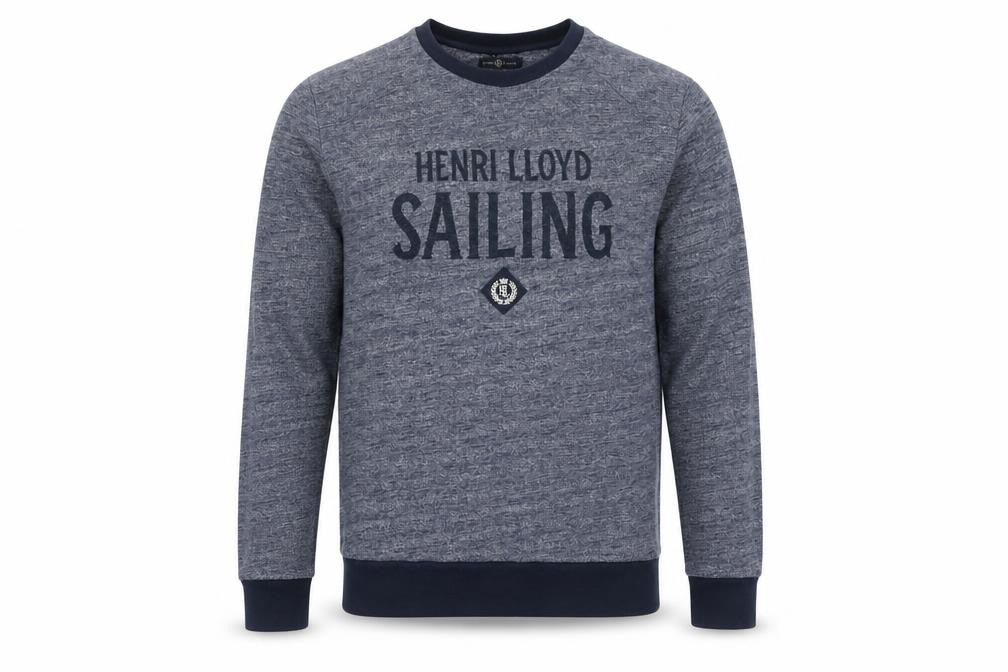 Henri Lloyd Men’s Blue Crew Neck Sailing Logo Sweatshirt Size L