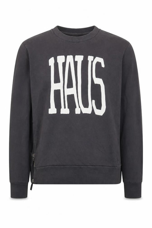 Paul Smith Men's Black HAUS Logo Sweatshirt Size L Pullover