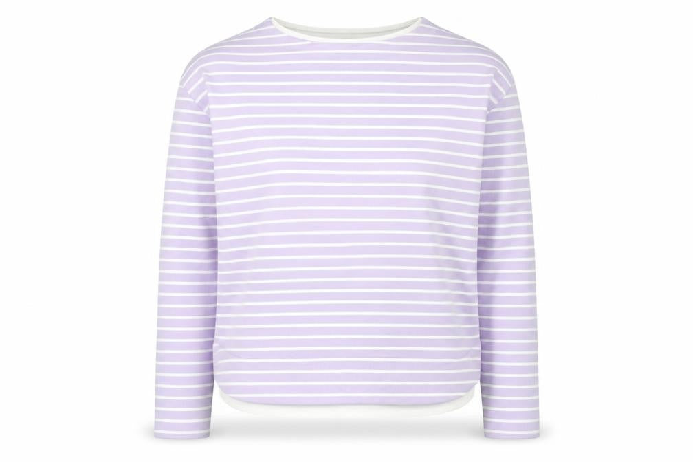 Trespass Women’s Lilac Striped Pullover Sweatshirt UK 12 Medium