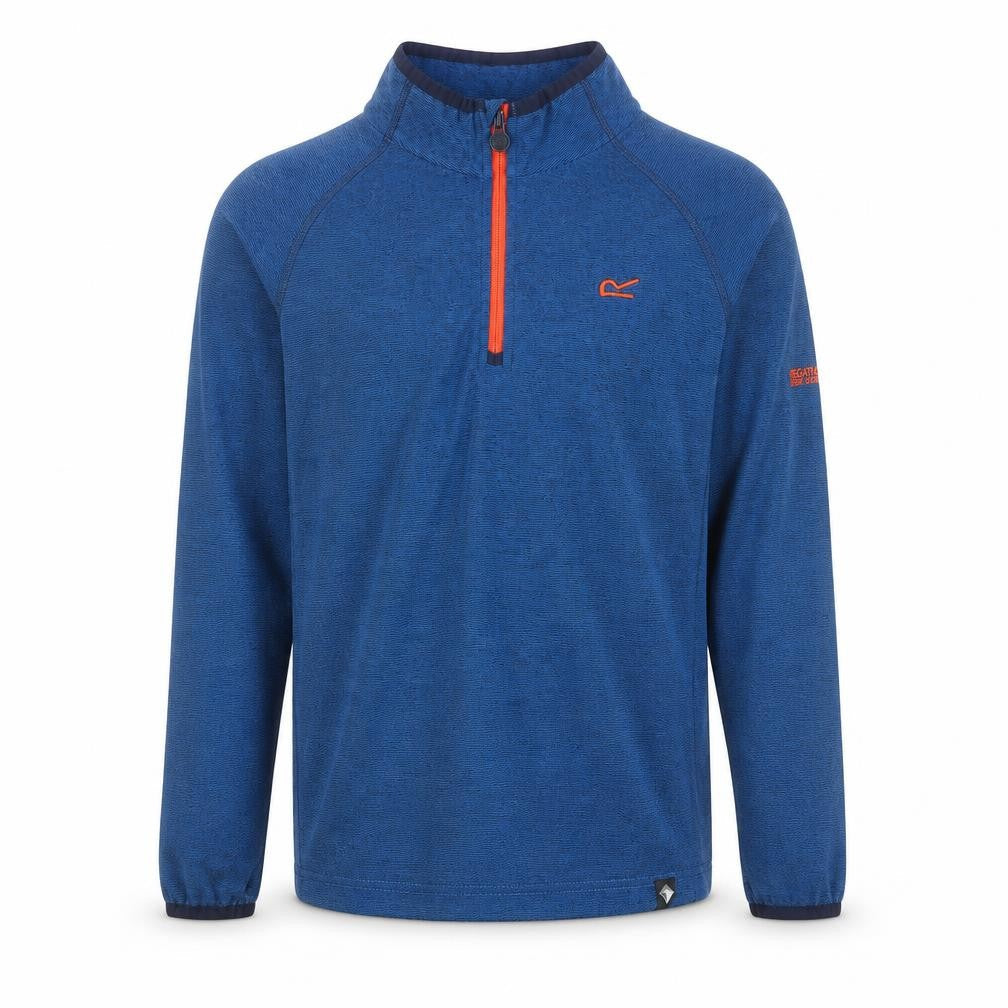 Regatta Boys Blue 13 Years 1/4 Zip Pullover Outdoor Sweatshirt