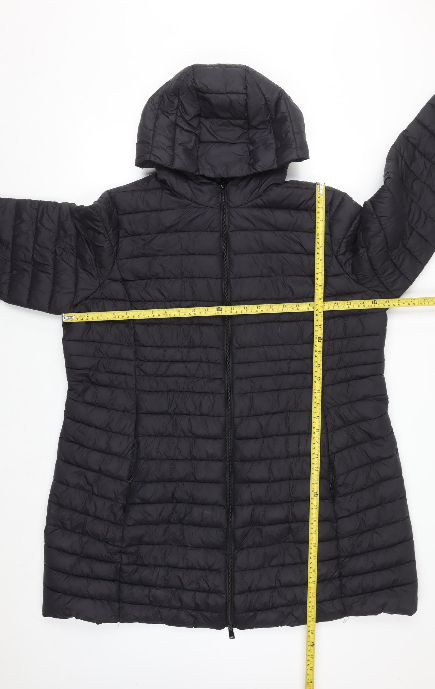 Dunnes Stores Men Black 2XL Hooded Puffer Coat Lightweight