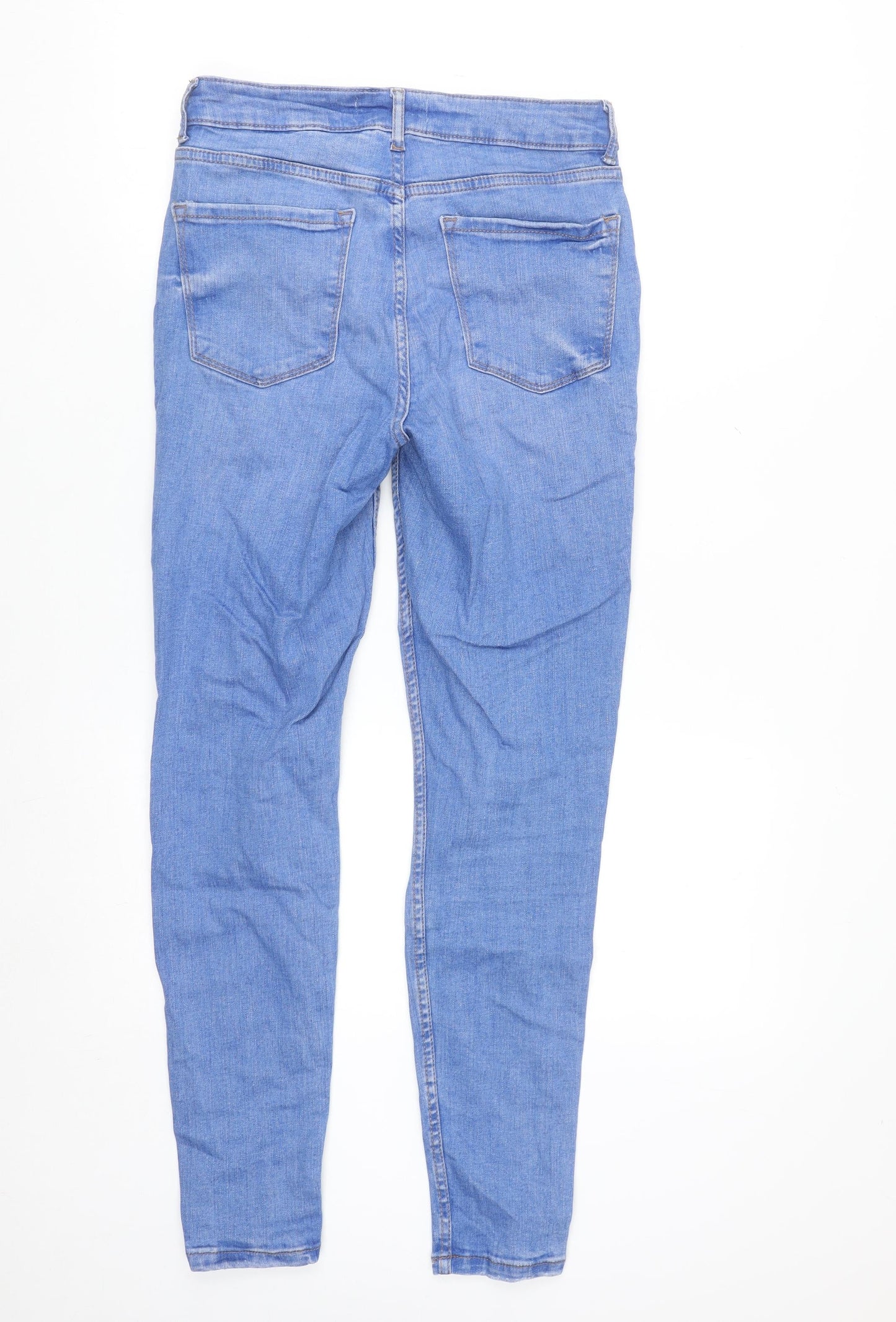 Primark Women Blue Distressed Skinny Jeans Size 10
