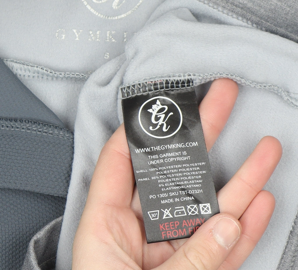 Gym King Men's Grey 1/2 Zip Pullover Sweatshirt Size S