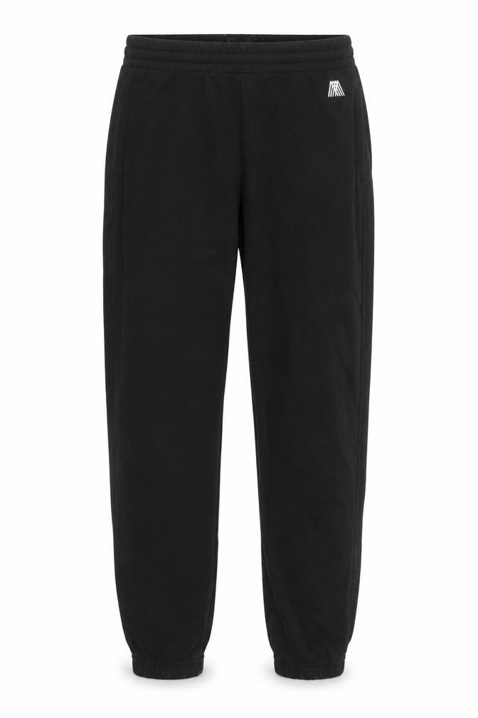 4th & Reckless Men's Black Jogger Sweatpants L Fleece Tapered Fit