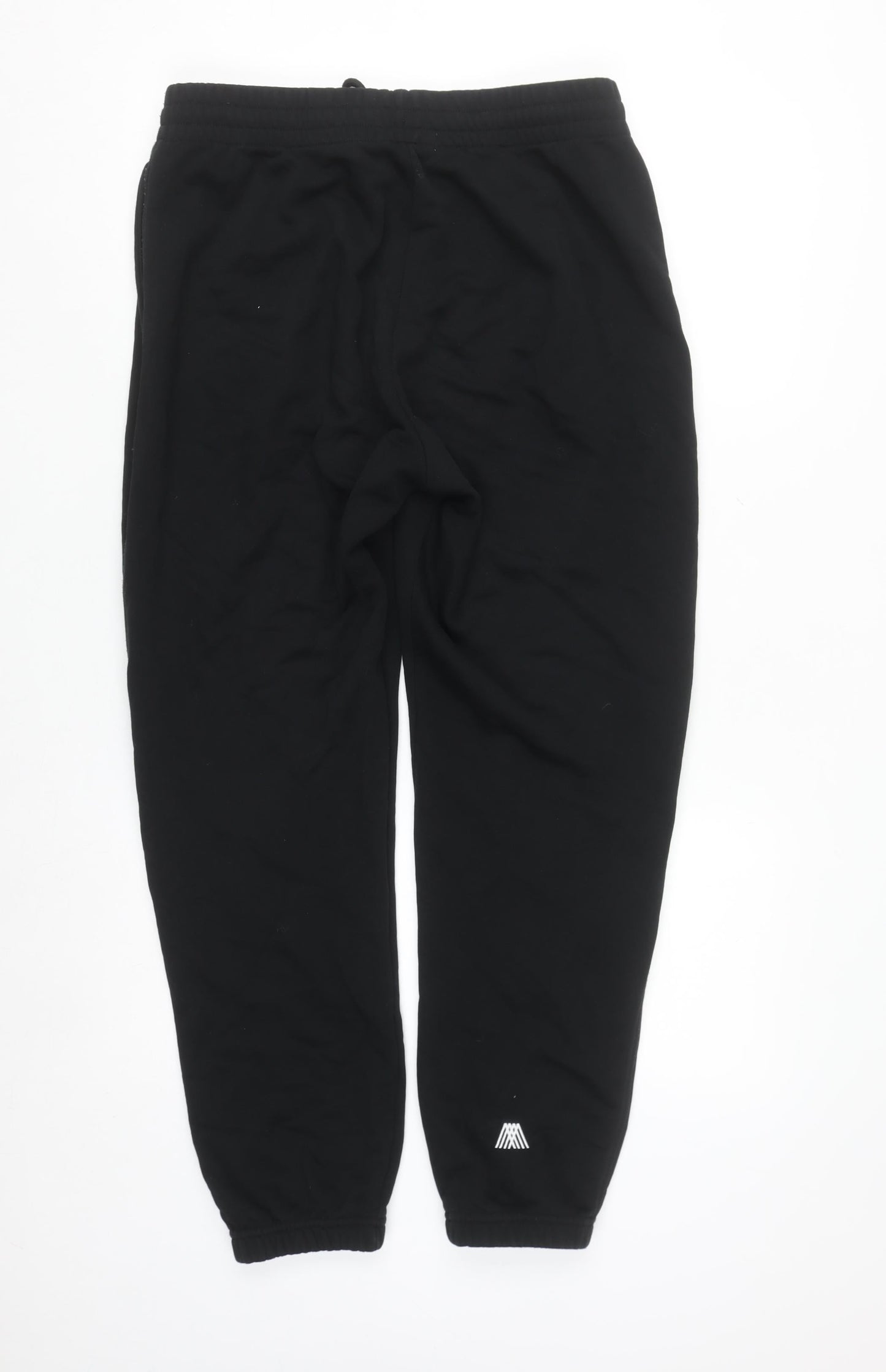 4TH ARQ Men's Black Jogger Sweatpants L Fleece Tapered Fit
