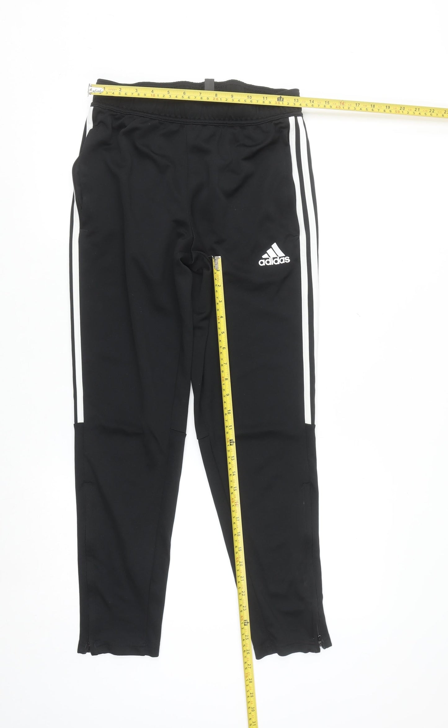 Adidas Men Black M Track Pants Slim Fit Moisture Wicking Tapered