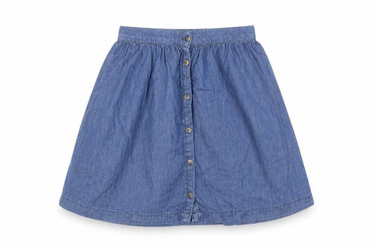New Look Women’s Blue Denim A-Line Button Skirt UK 10