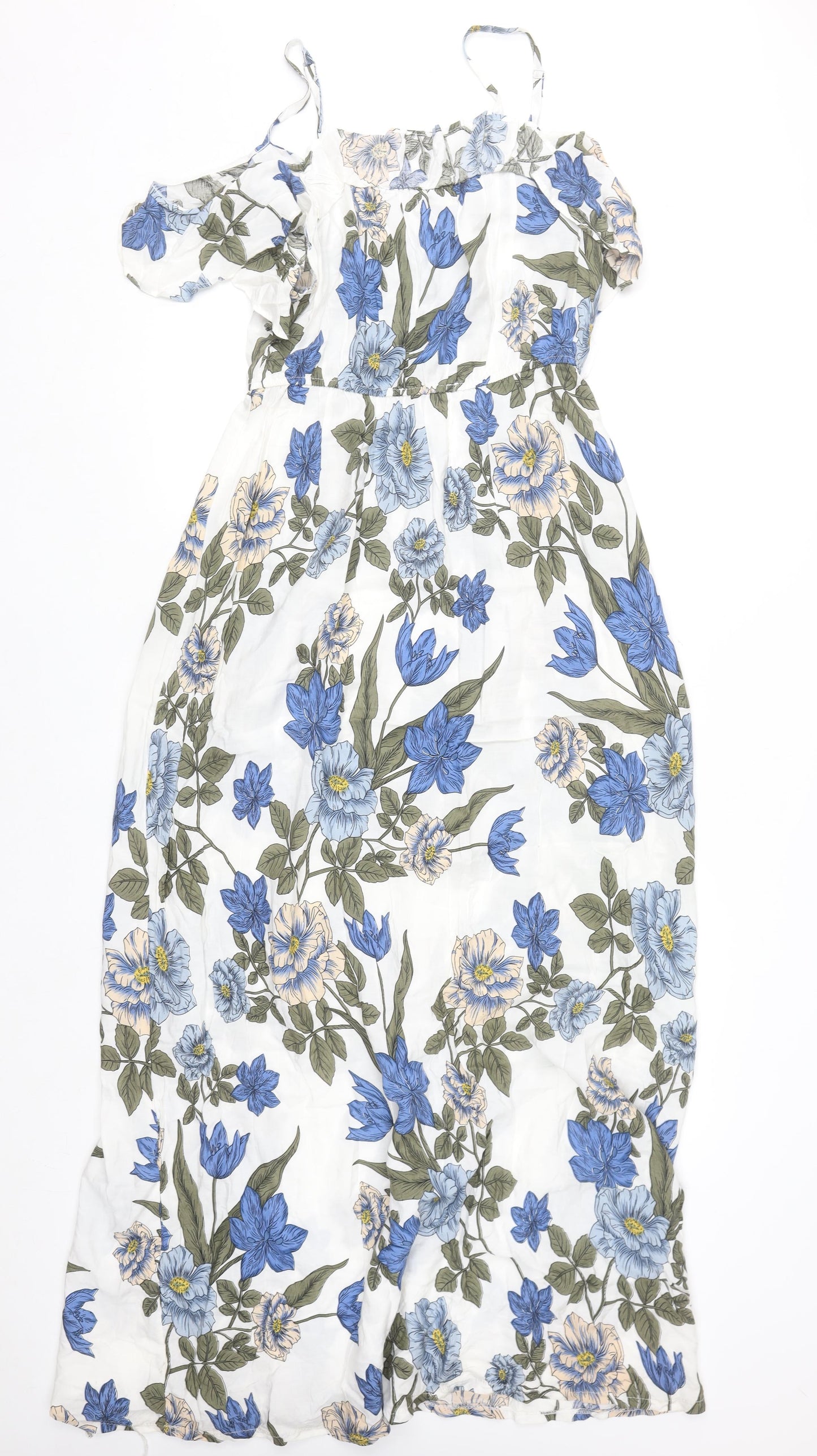 J.STARS Womens Multicoloured Floral Maxi Dress L Lightweight