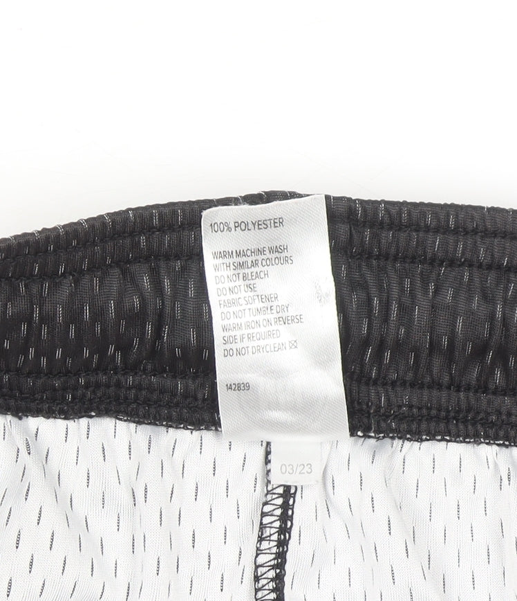 NBL Womens Black Athletic Basketball Shorts Size 12