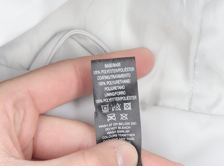 Dunnes Stores Women’s White 2XL Hooded Waterproof Rain Coat Jacket