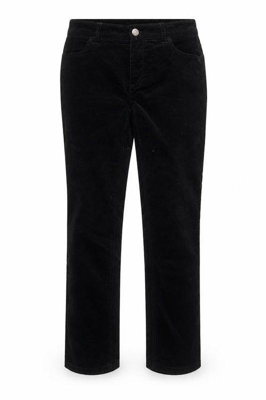 Talbots Petites Black Corduroy Straight Leg Trousers Womens Size 6P