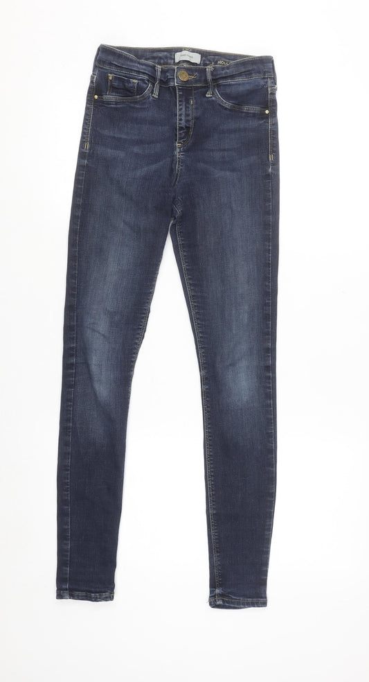River Island Women's Blue Skinny Jeans Size 10 Stretch Denim