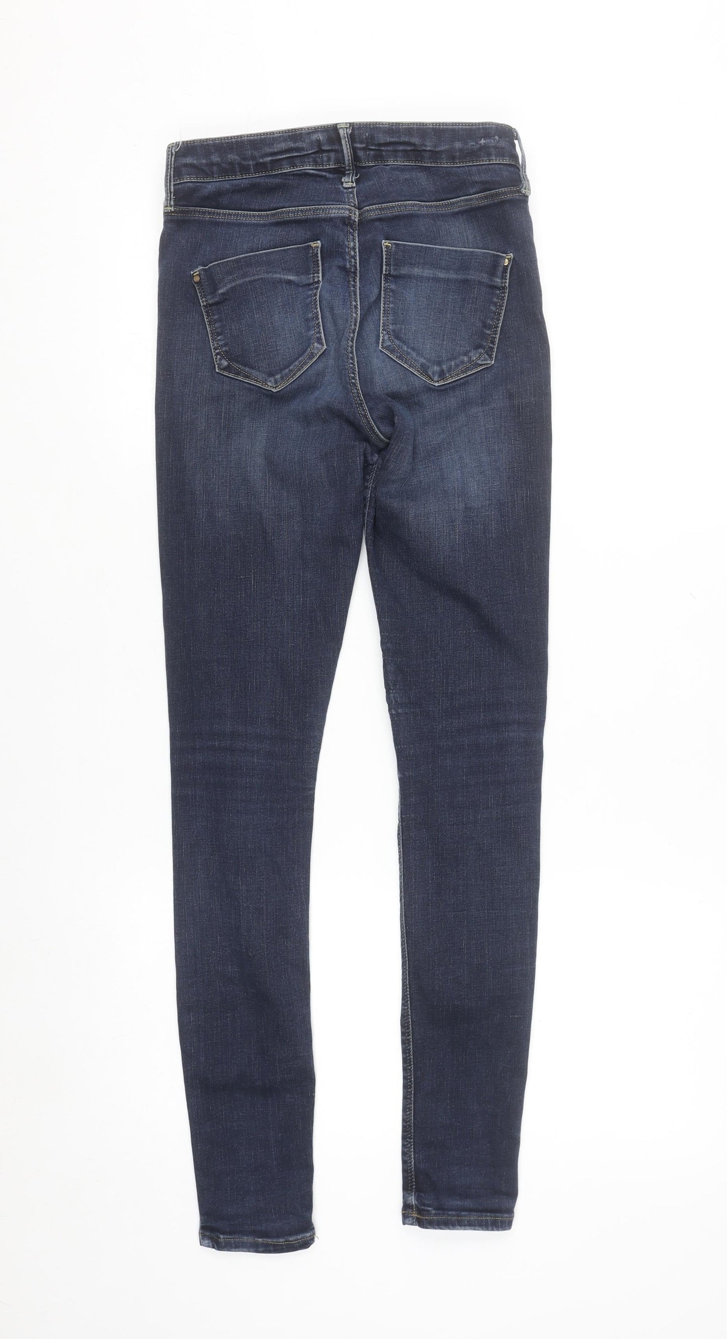 River Island Women's Blue Skinny Jeans Size 10 Stretch Denim