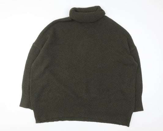William Rast Women’s Green Roll Neck Pullover Jumper Size 20