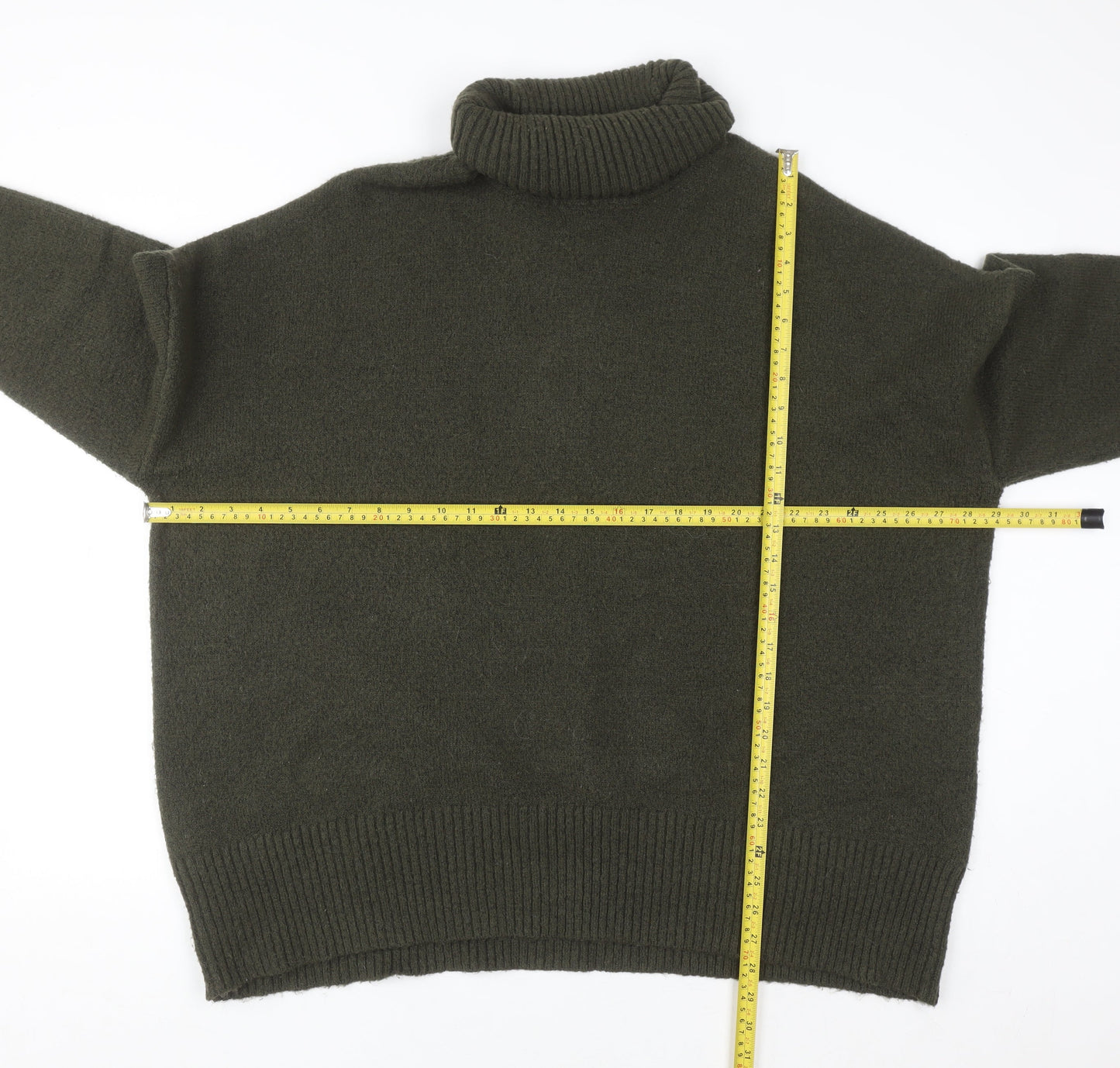 William Rast Women’s Green Roll Neck Pullover Jumper Size 20