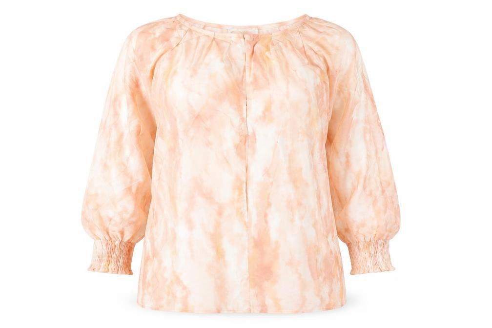 Gallery Women's Pink Tunic Blouse M Lightweight Viscose Top
