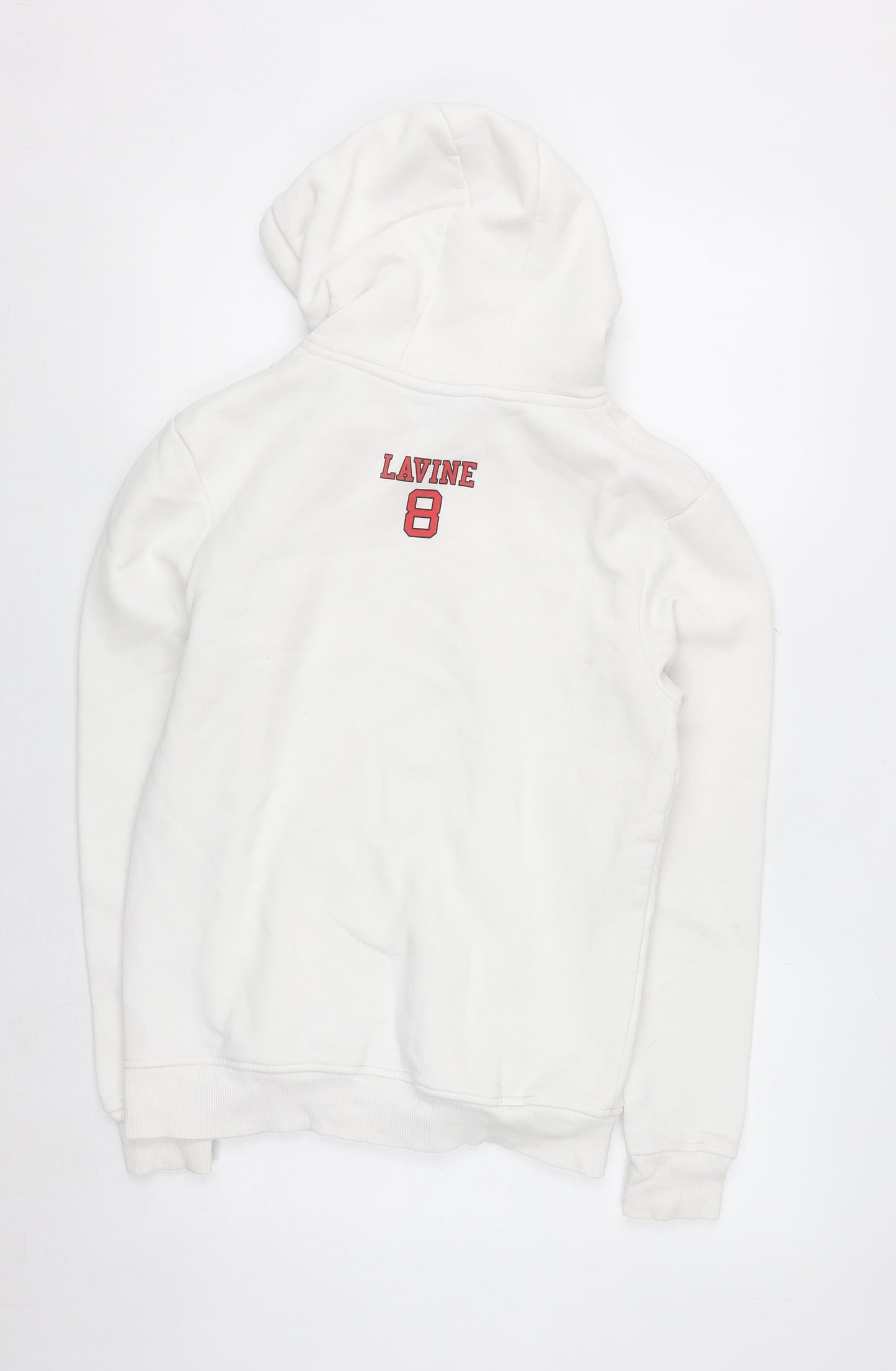 NBA Chicago Bulls Women's White Small Pullover Hoodie