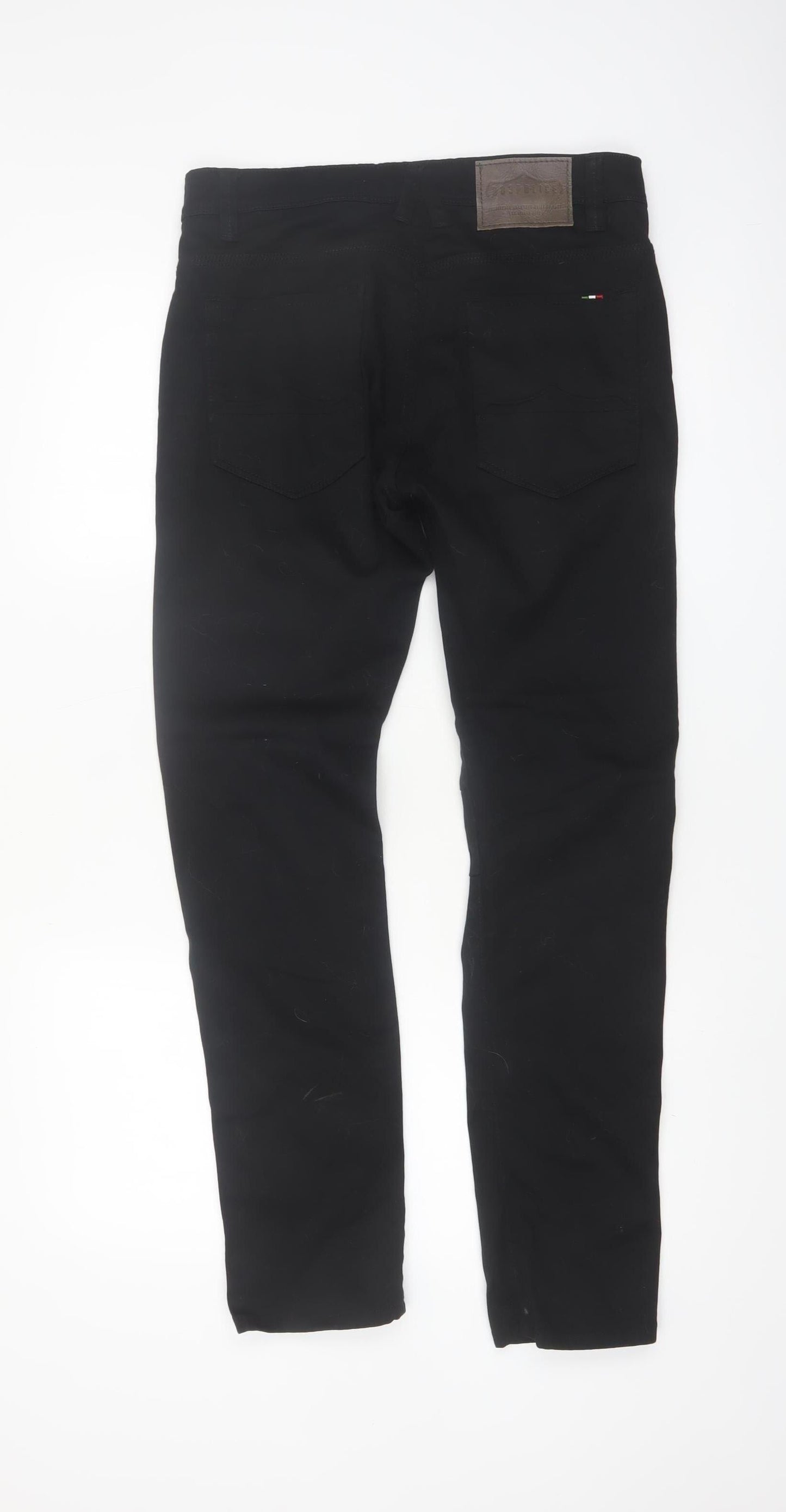 883 Police Men's Black Regular Fit Cassady Trousers W30