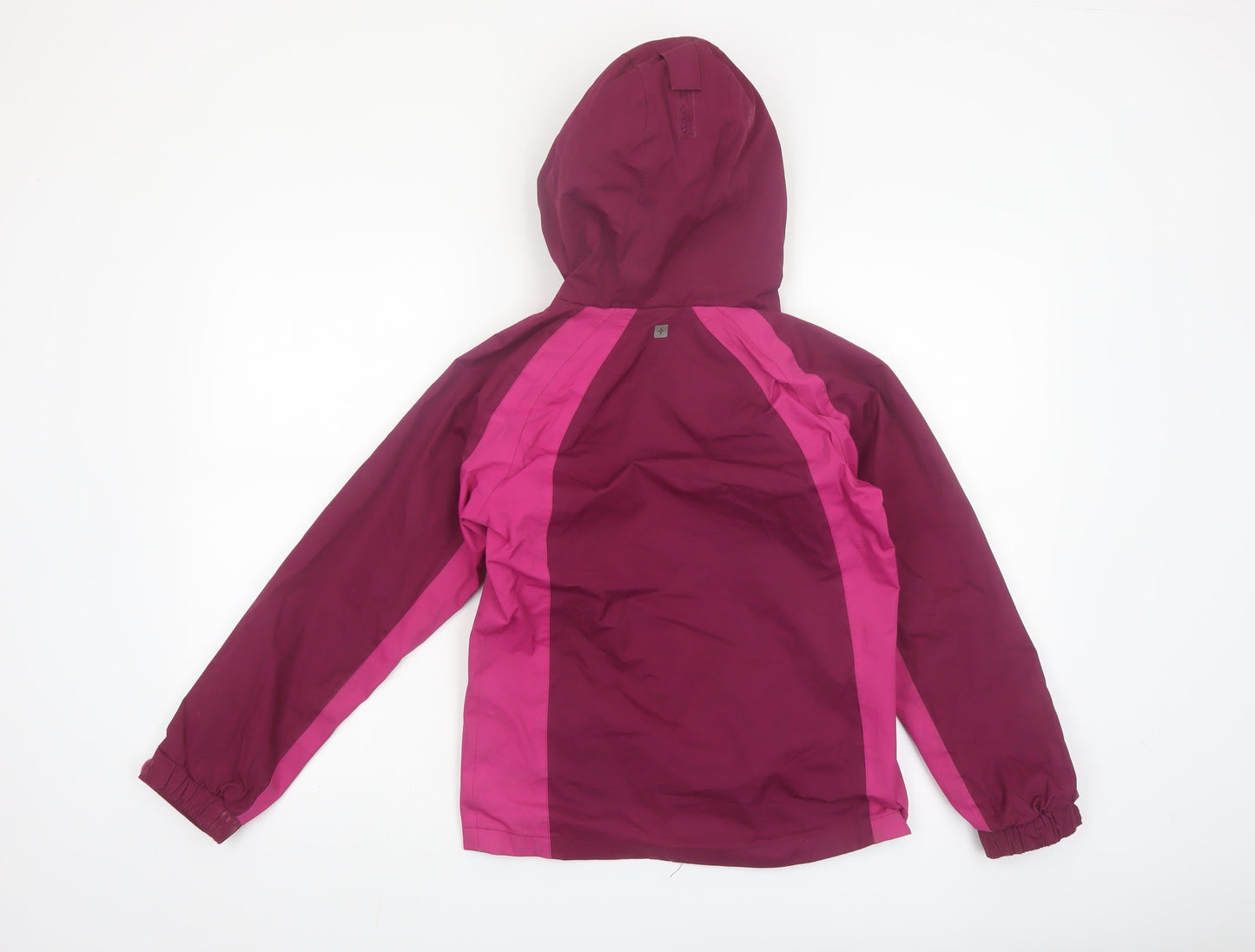 Mountain Warehouse Girls Pink Waterproof Hooded Rain Coat Jacket 11-12 Years
