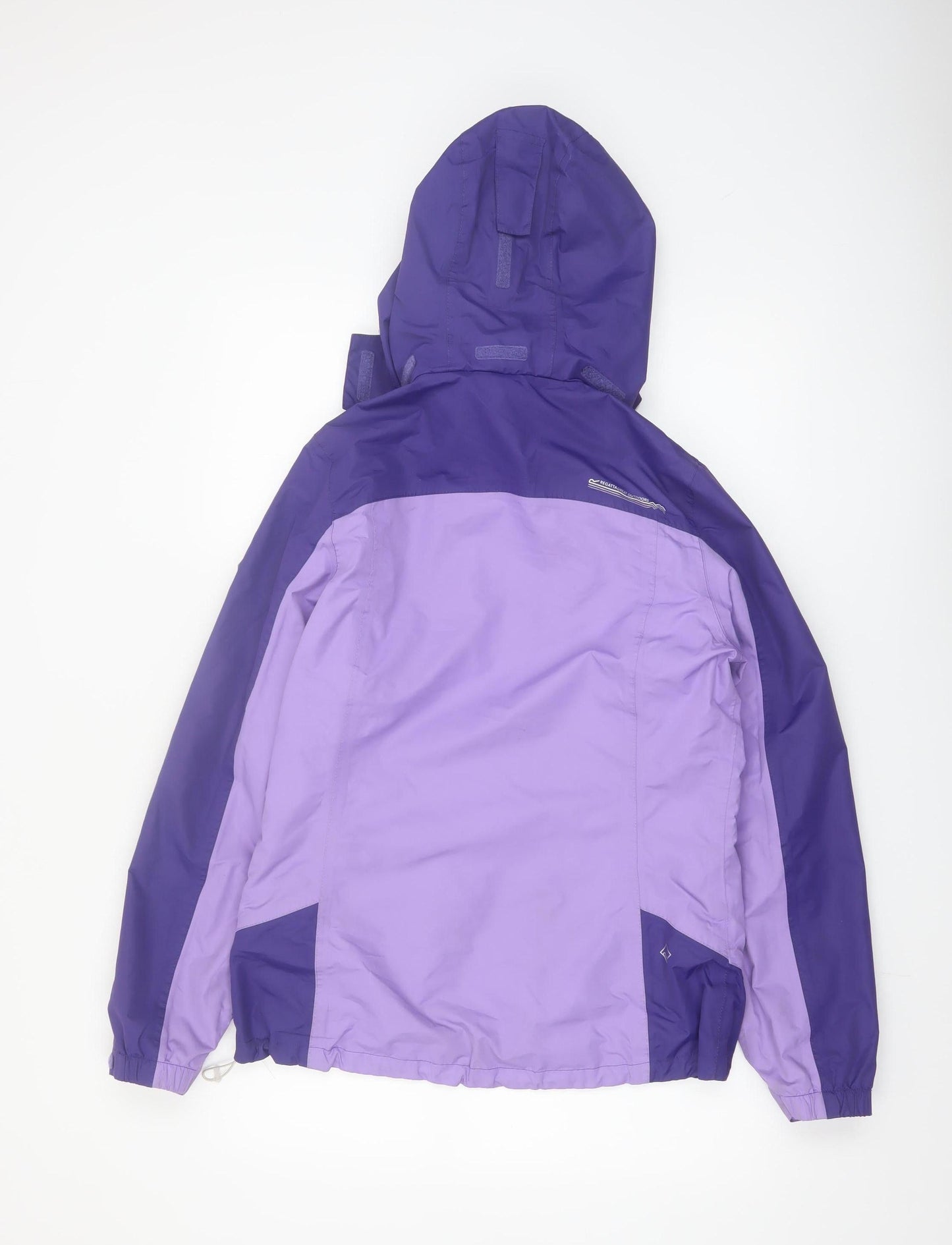 Regatta Women's Purple Waterproof Hooded Rain Jacket Size 10