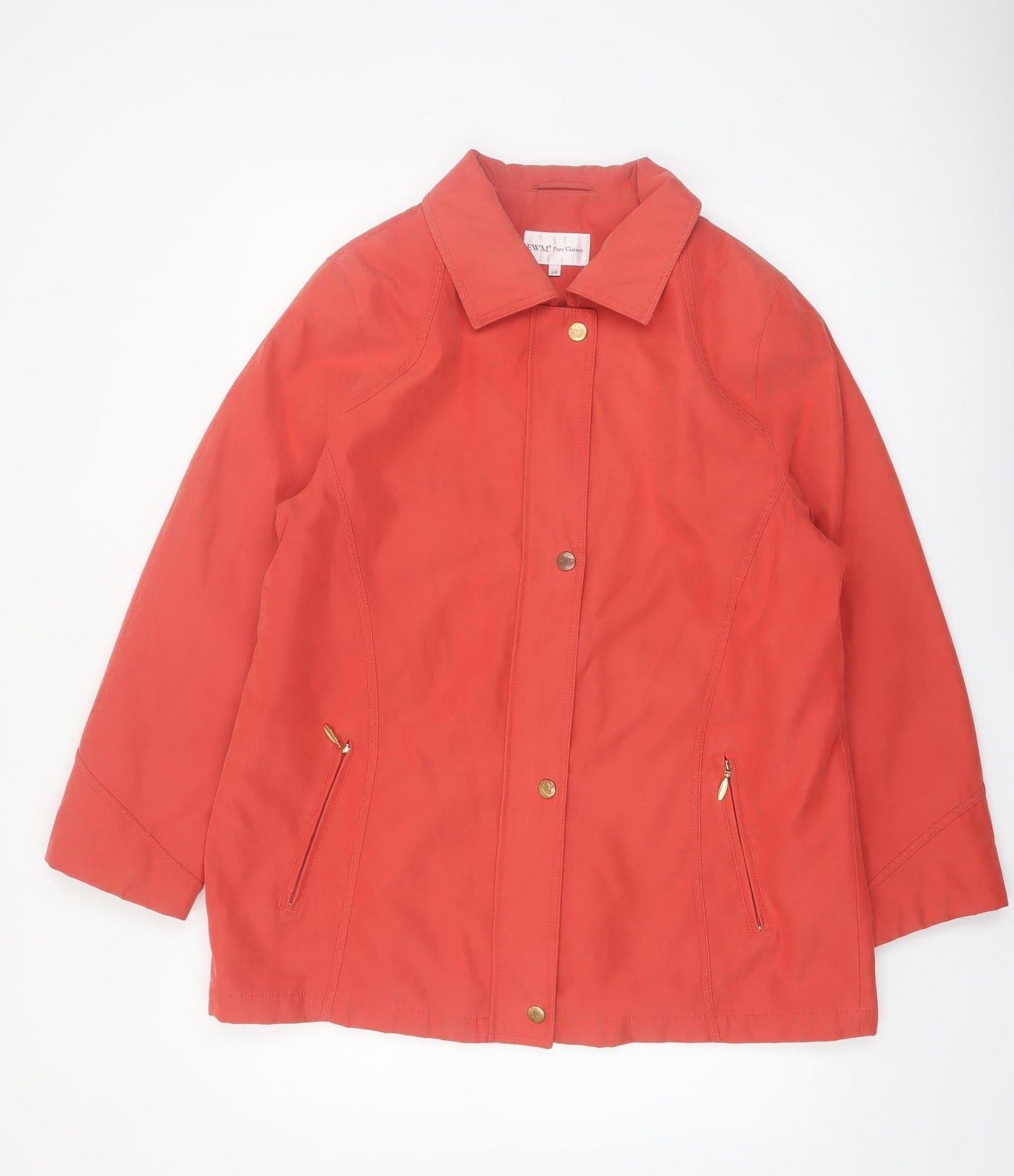 EWM Pure Classics Women's Red Mid-Length Lined Jacket Size 18