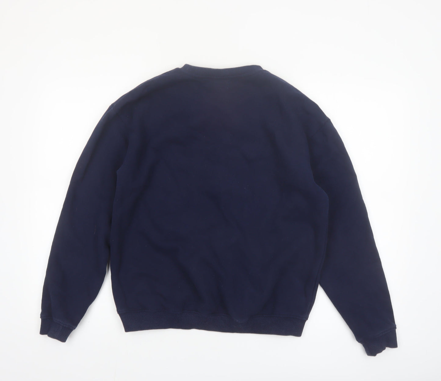 Ellesse Women Navy Blue Crew Neck Pullover Sweatshirt UK 12