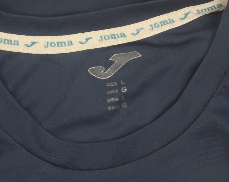 Joma Men Blue Lightweight Activewear T-Shirt Size L
