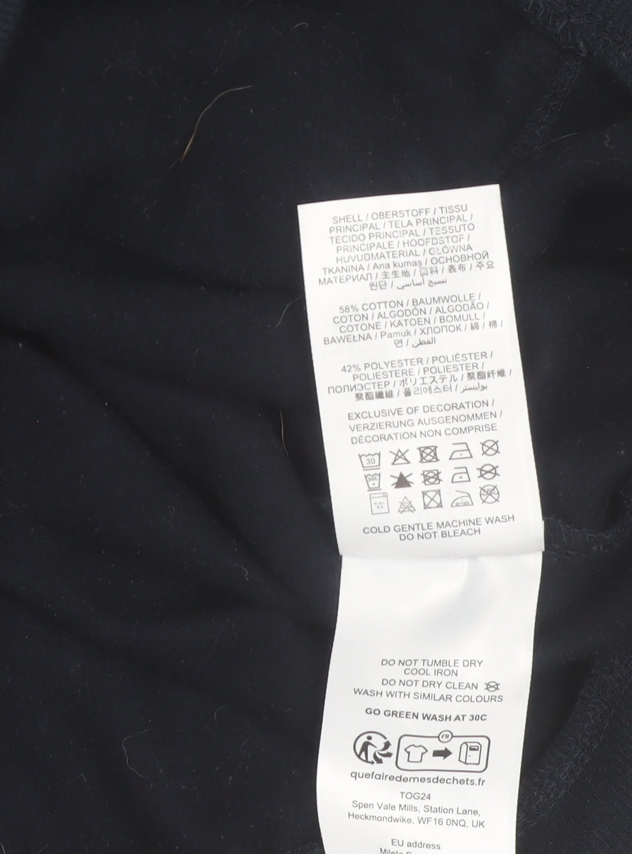 TOG24 Men's Blue Full Zip Hoodie XL Fleece Cotton Blend