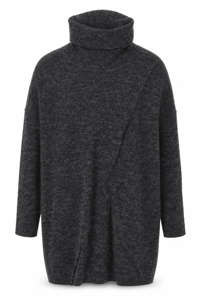 Only Women’s Grey Roll Neck Long Sleeve Knit Jumper L