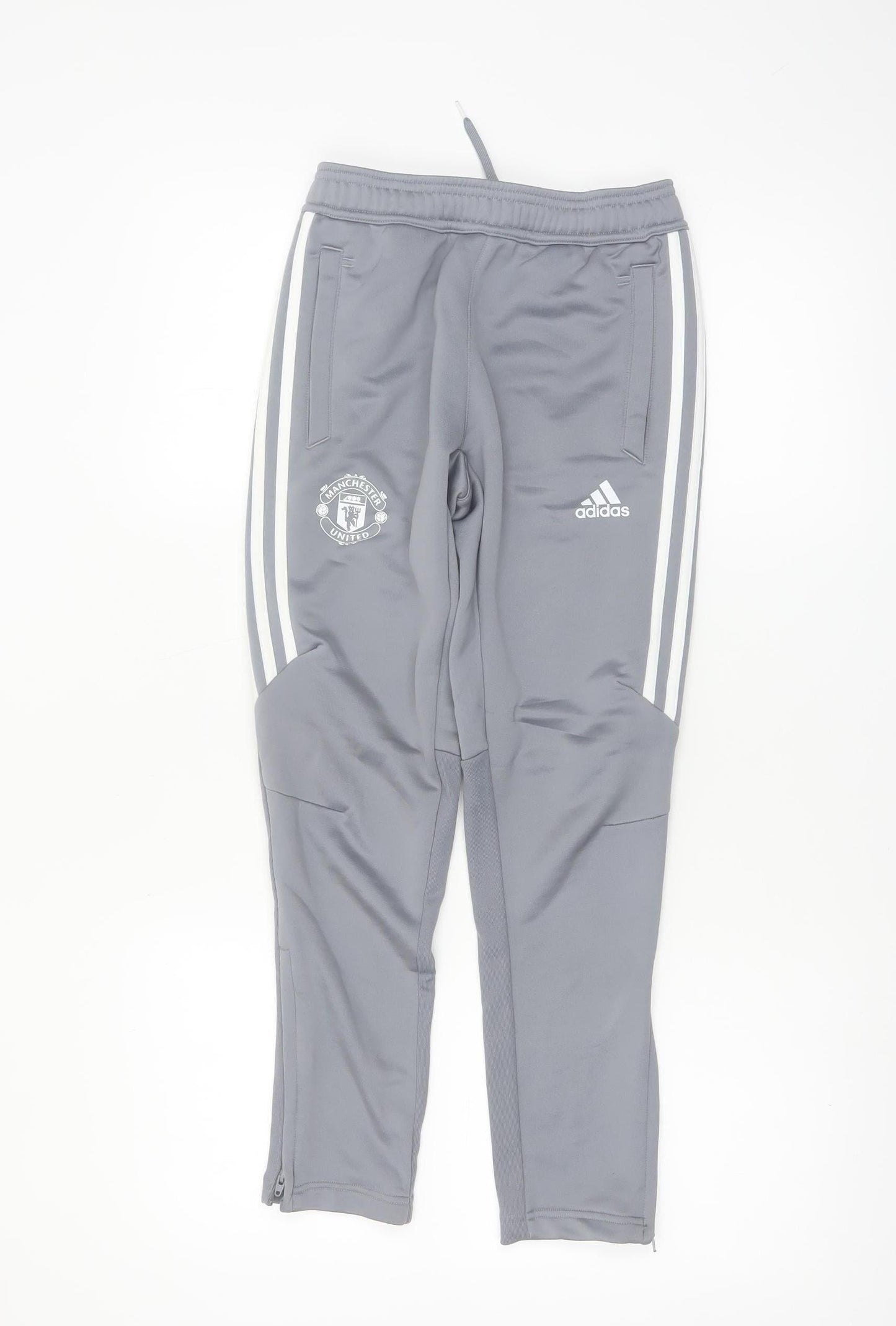 Adidas Boys Grey Manchester United Jogger Sweatpants 9-10 Years Climalite