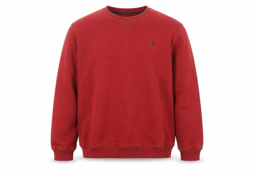Next Men’s Red Crew Neck Pullover Sweatshirt Size L Regular Fit