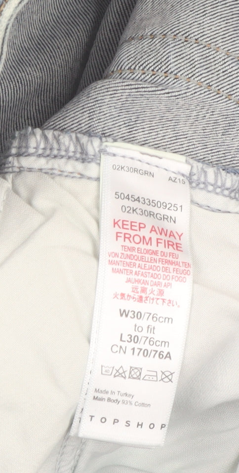 Topshop Jamie Women's Blue High Rise Skinny Jeans Size 12R