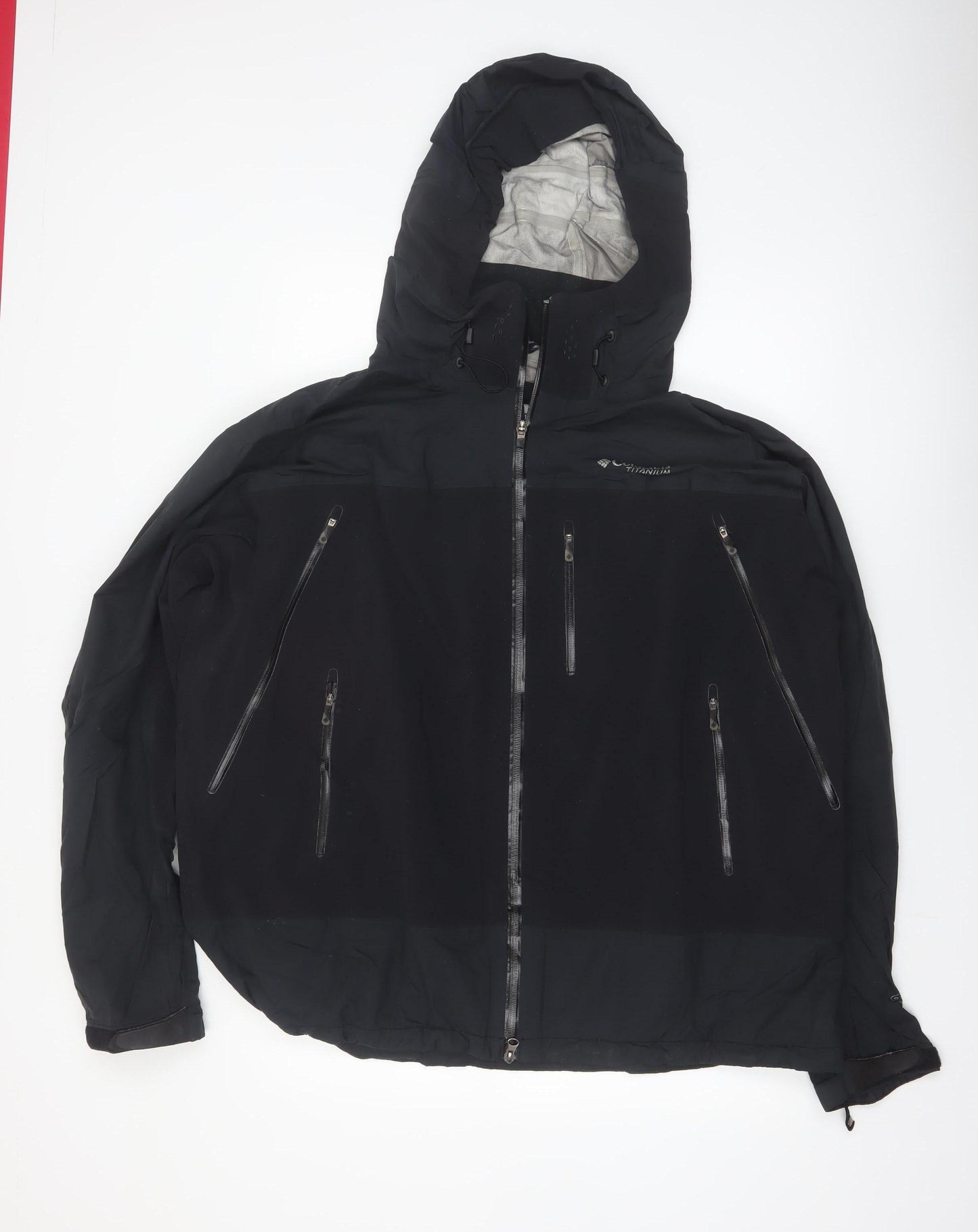 Columbia Men's Black 2XL Titanium Interchange Waterproof Hooded Jacket