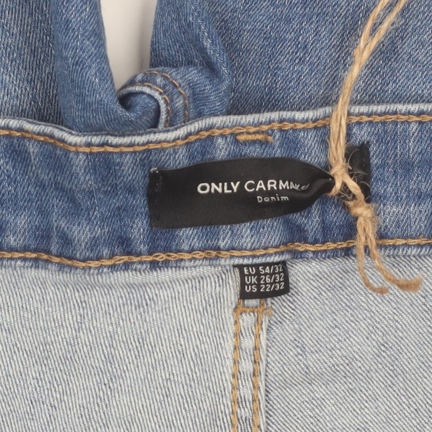 ONLY Carmakoma Women Blue Plus Size Skinny Ankle Jeans UK 26